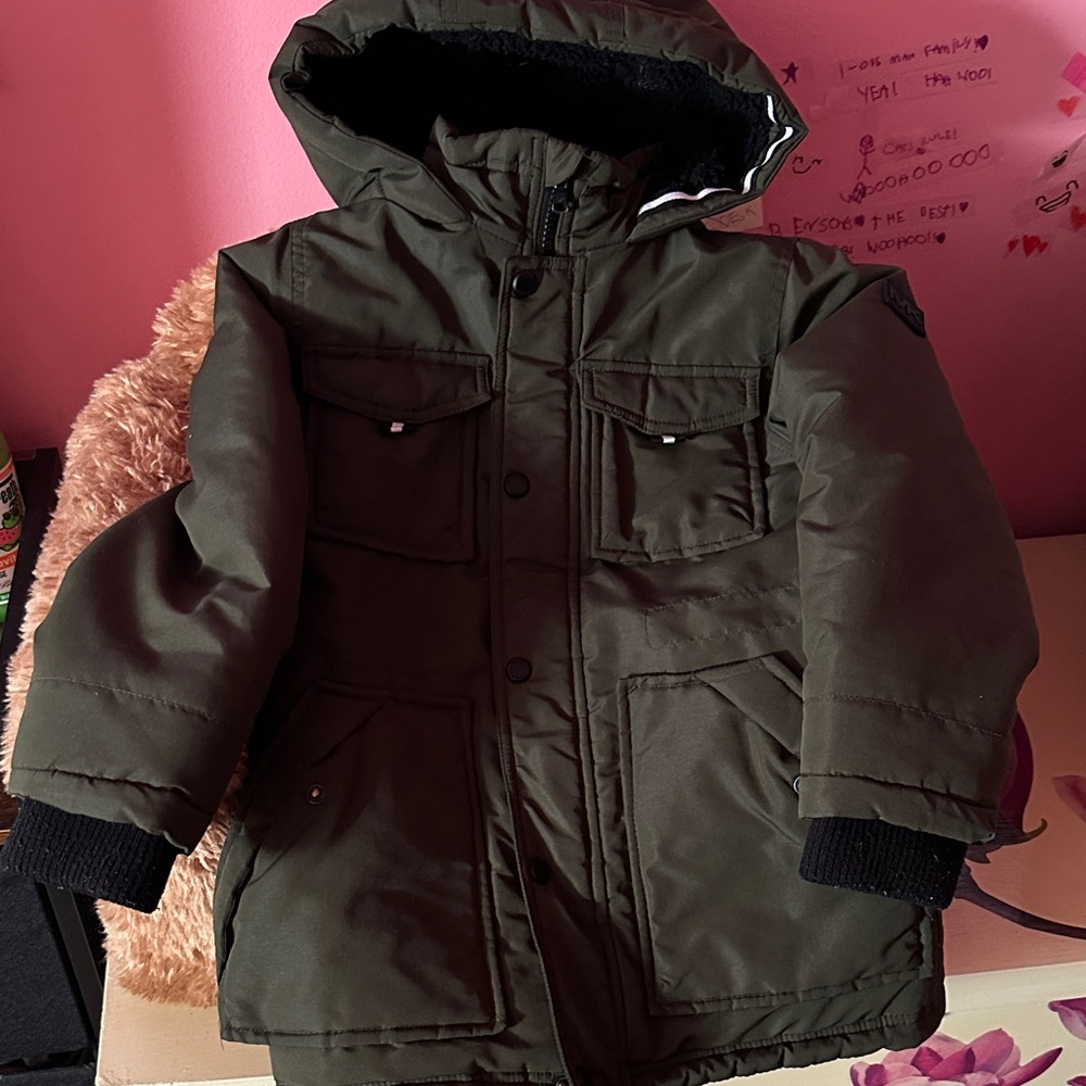 Michael Kors Dark Green Quilted Jacket